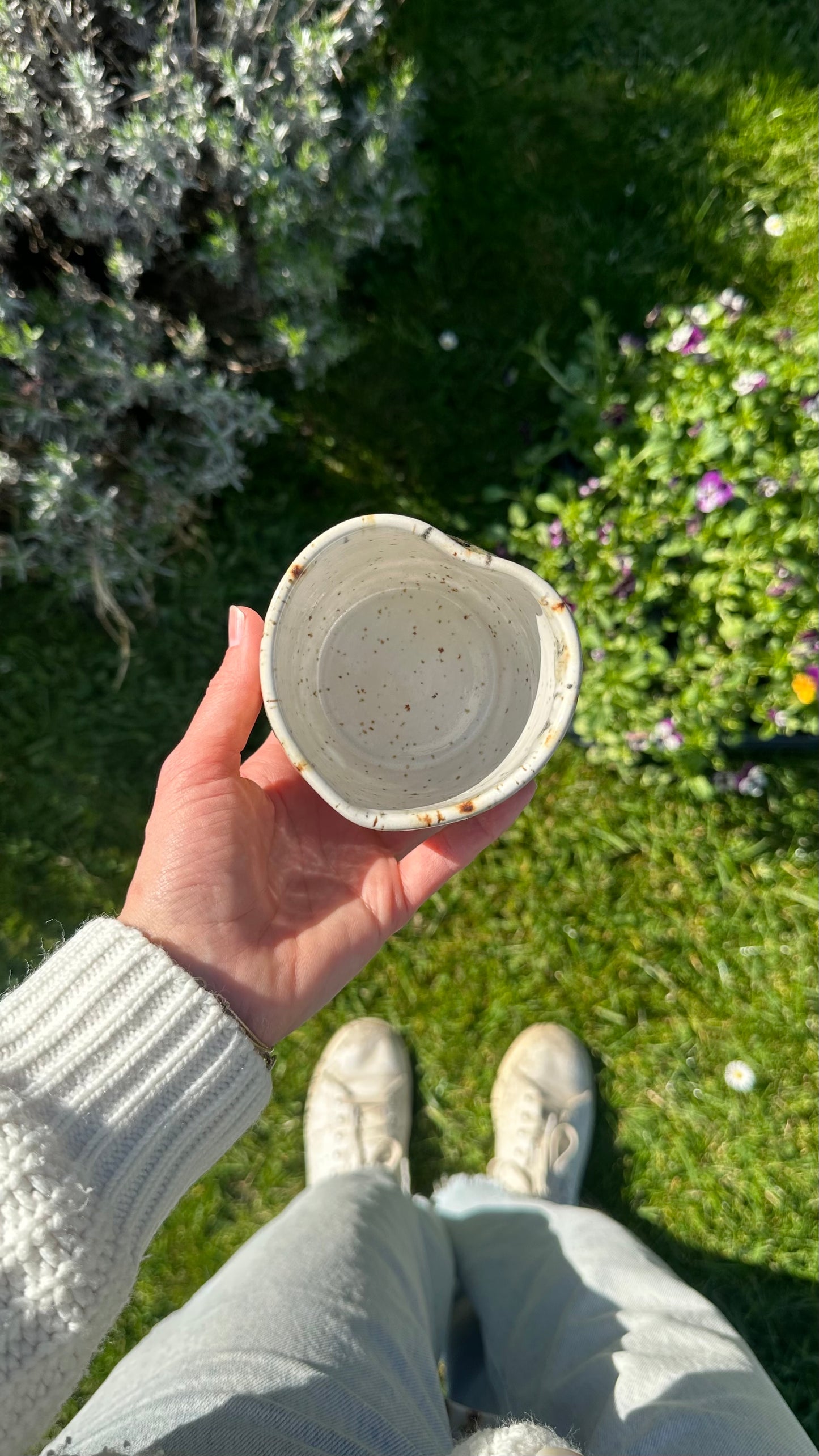 Mug coeur léo blanc