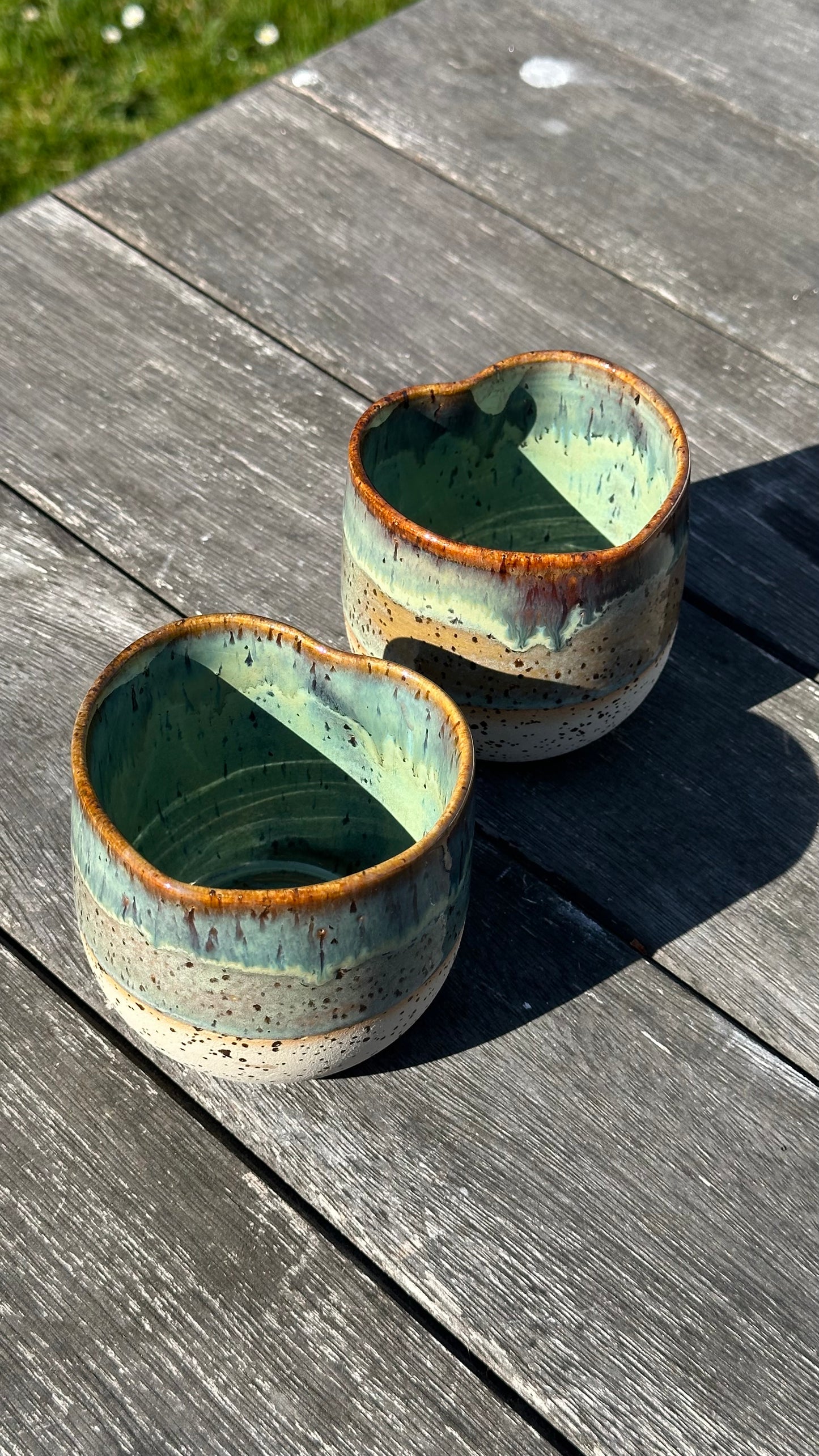 Mug coeur vert foncé