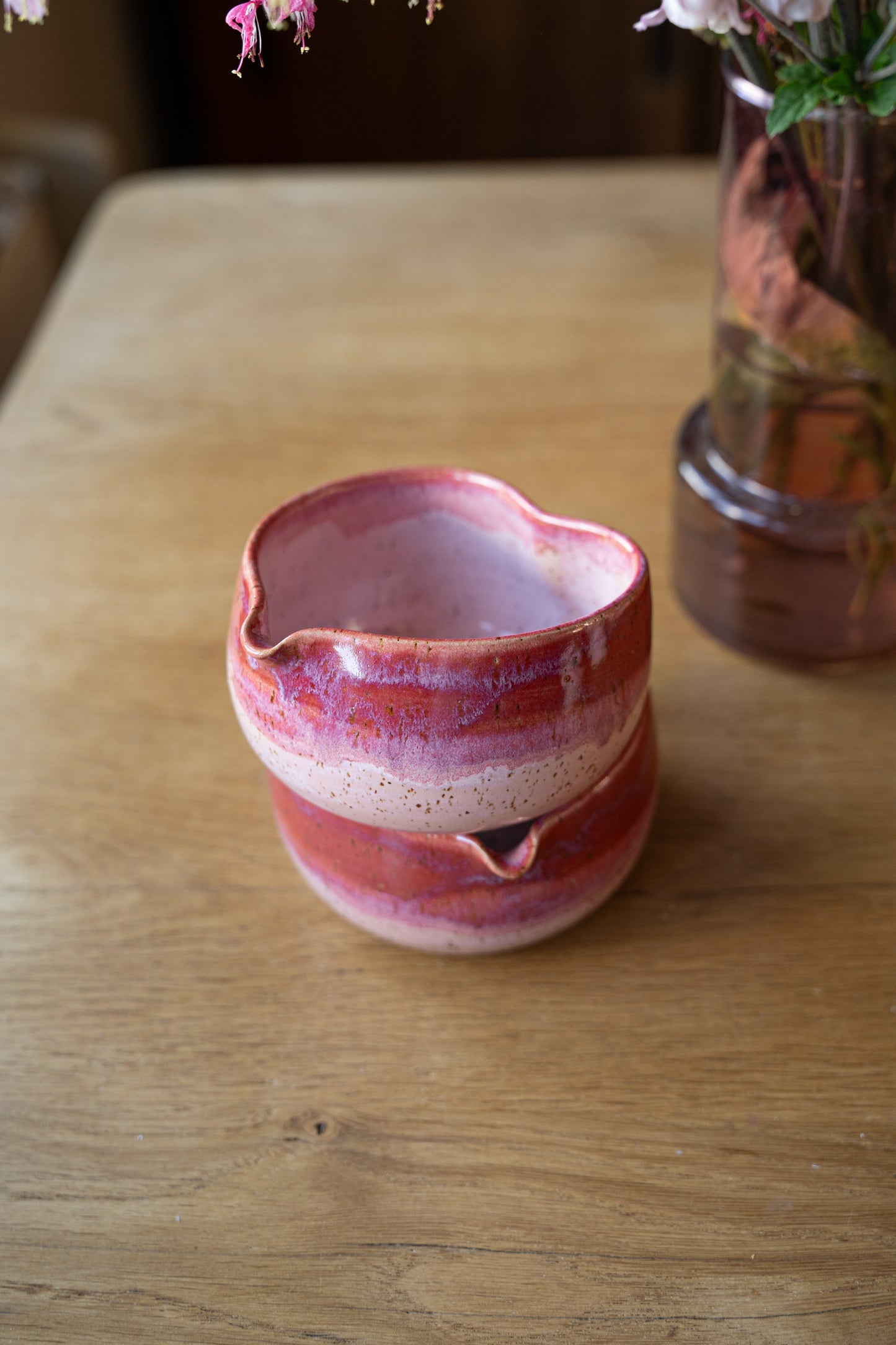 Bol à matcha coulis framboise n2