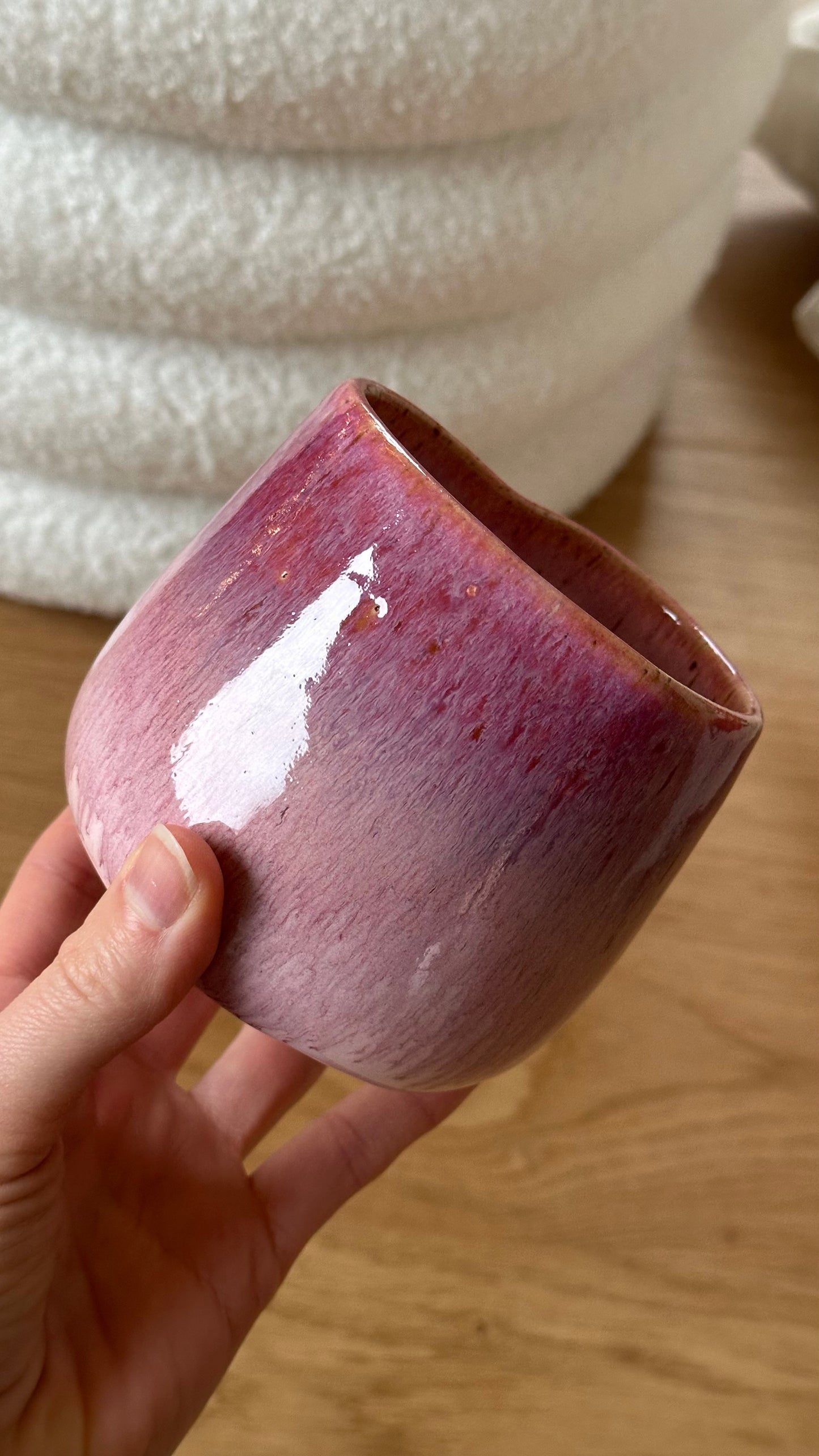 Mug coeur coulis framboise