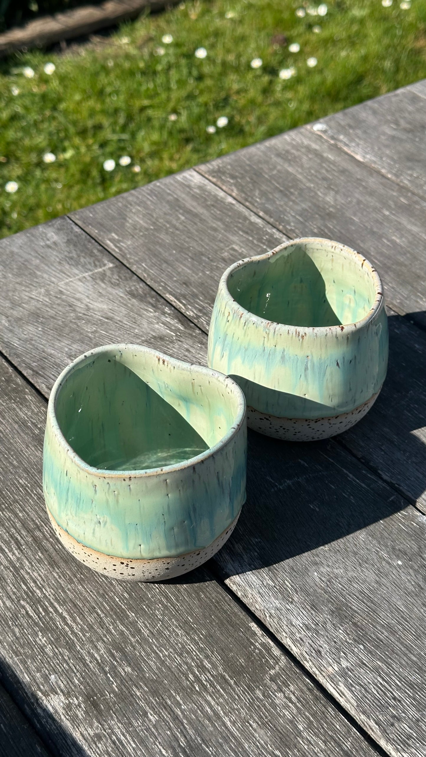 Mug coeur vert clair