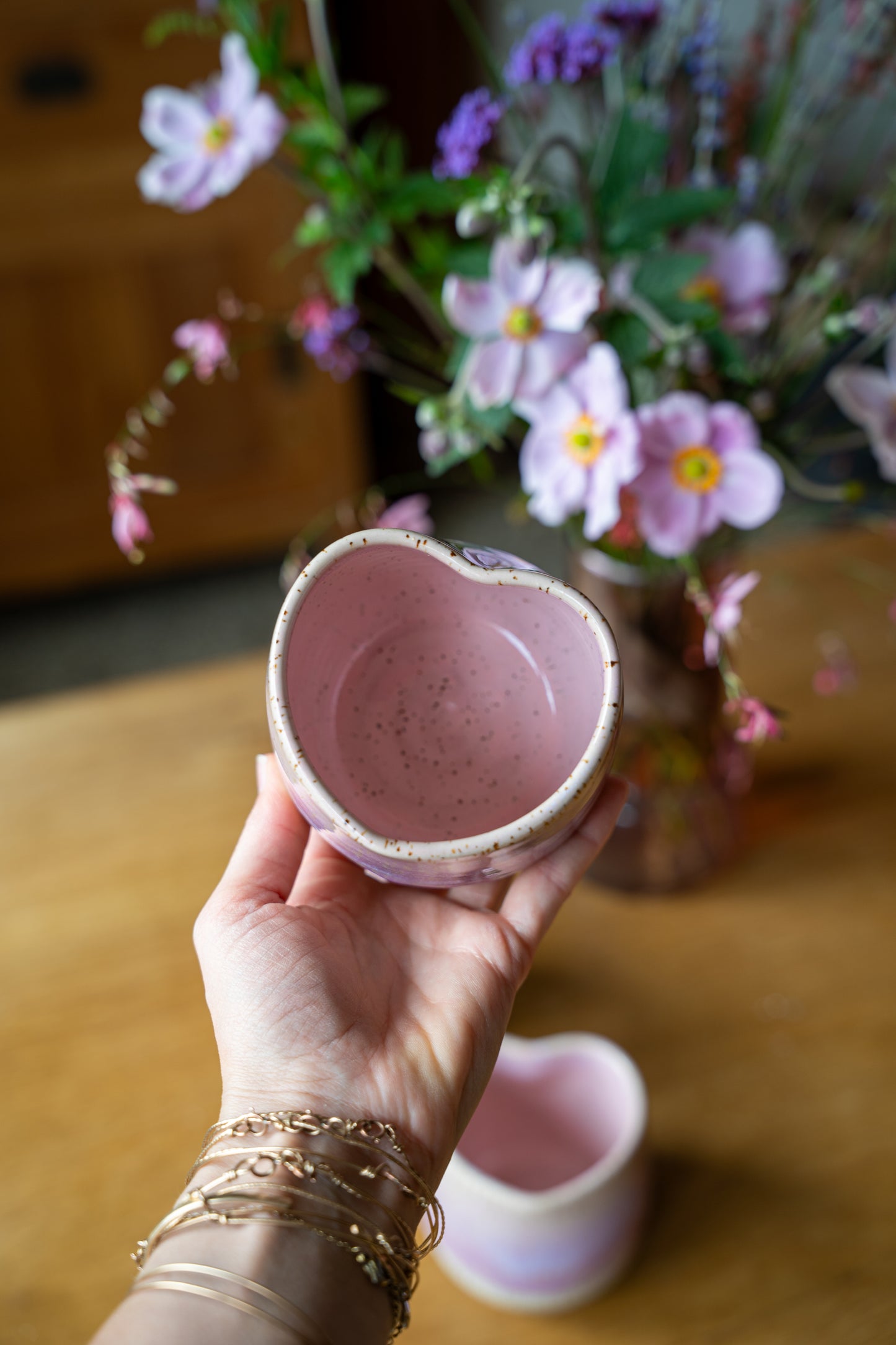 Mug coeur lilas