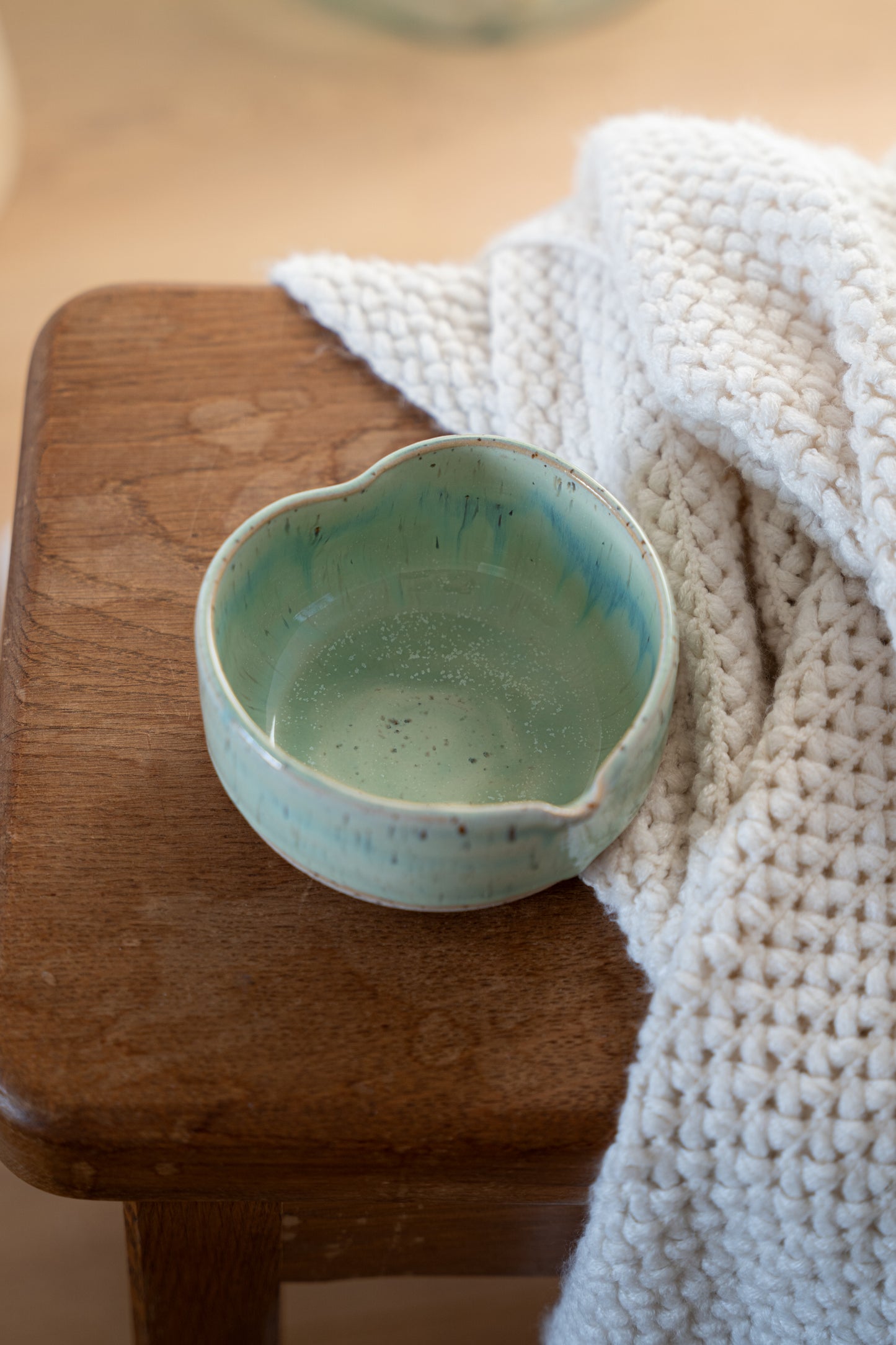 Bol à matcha vert d'eau