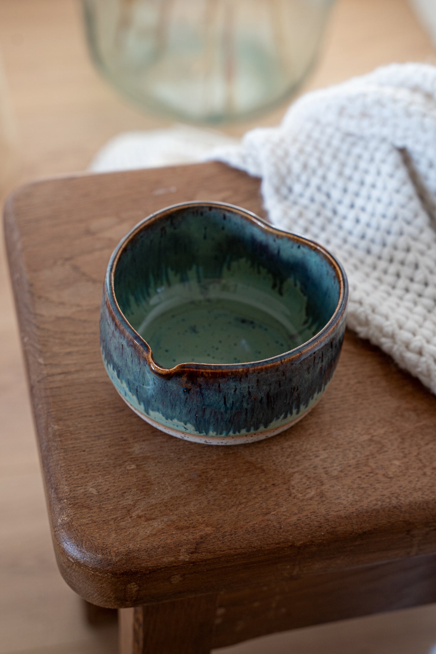 Bol à matcha vert avec dégradé