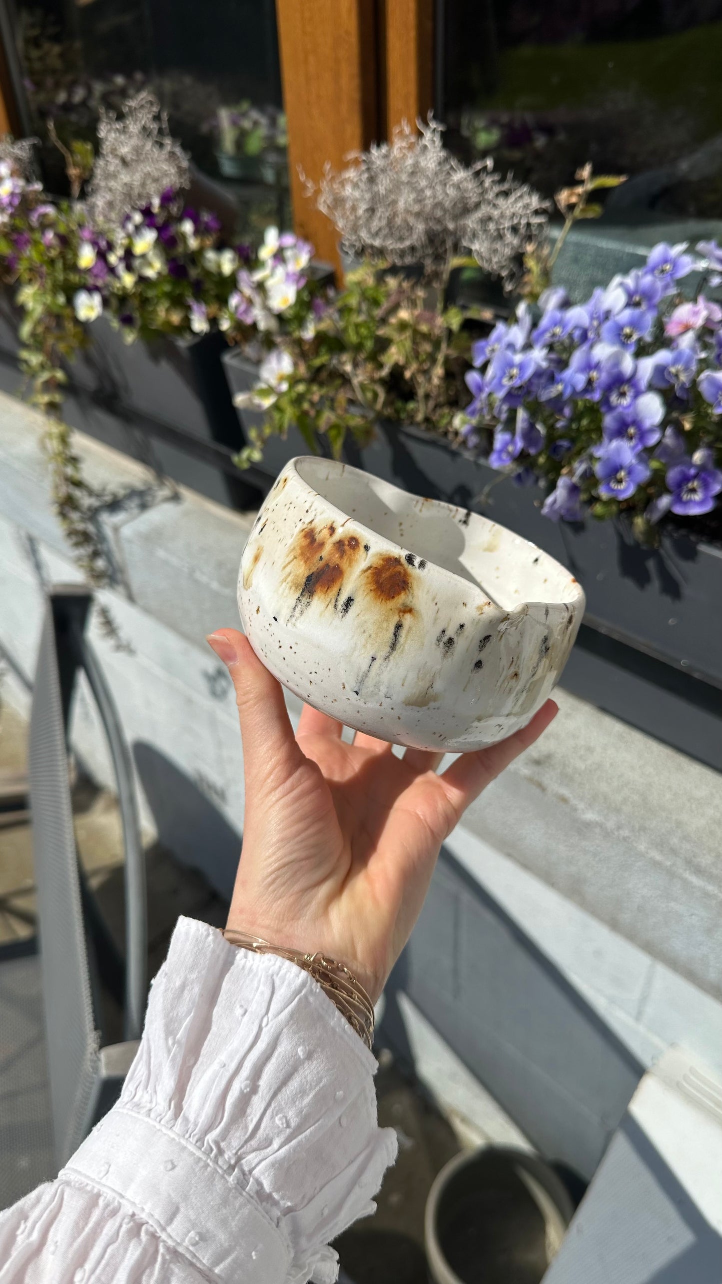 Bol à matcha léo blanc