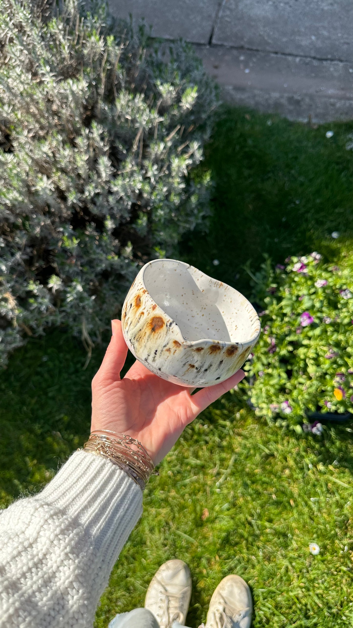 Bol à matcha léo blanc