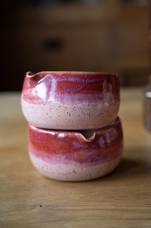 Bol à matcha coulis framboise  n2