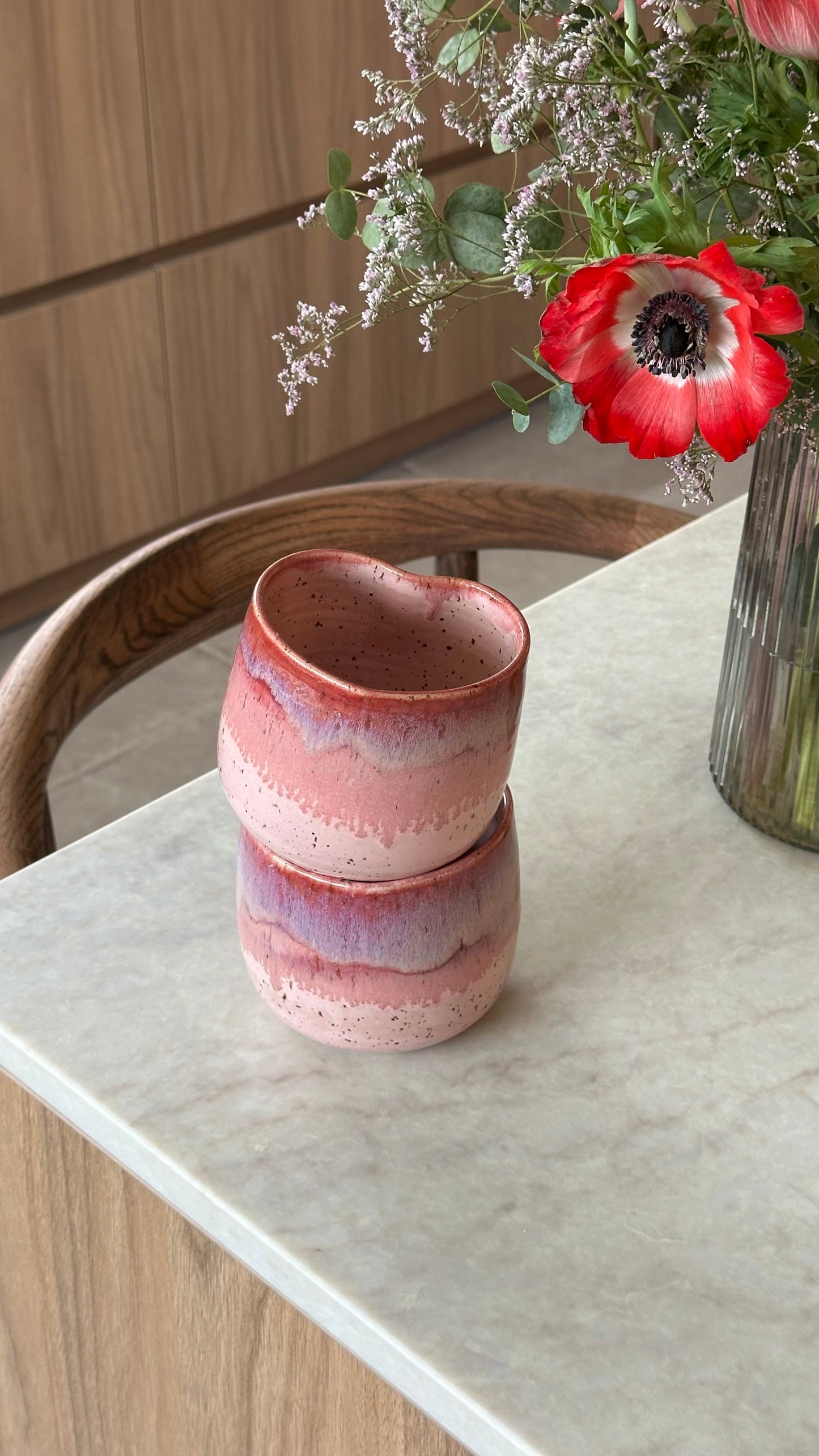 Mug coeur coulis framboise
