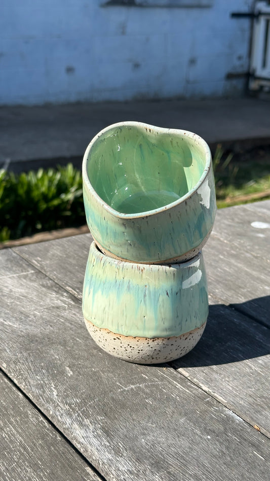 Mug coeur vert clair