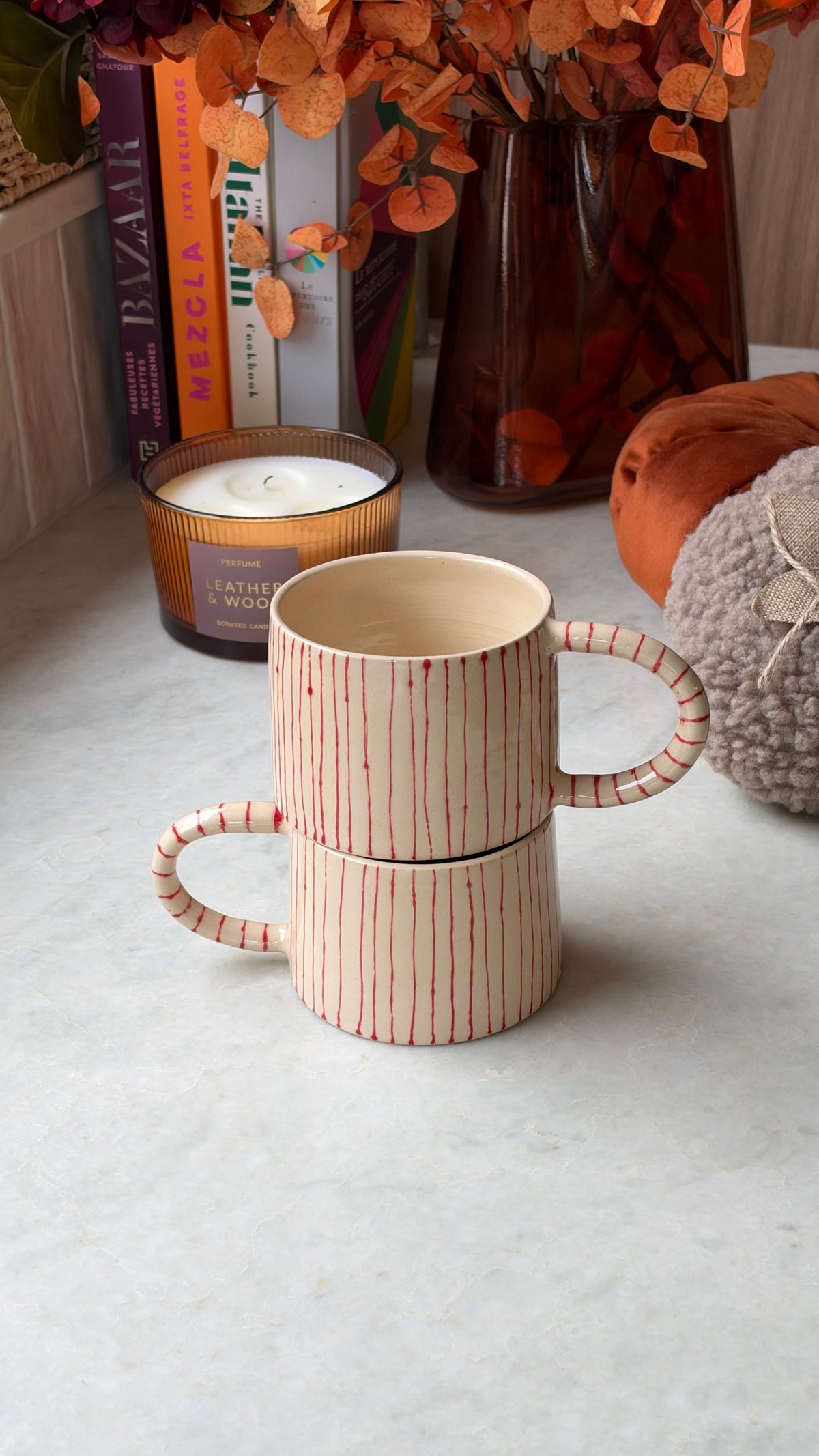 Mug lignes rouges