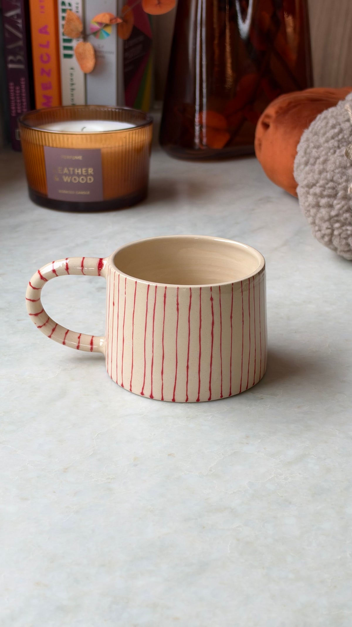 Mug lignes rouges