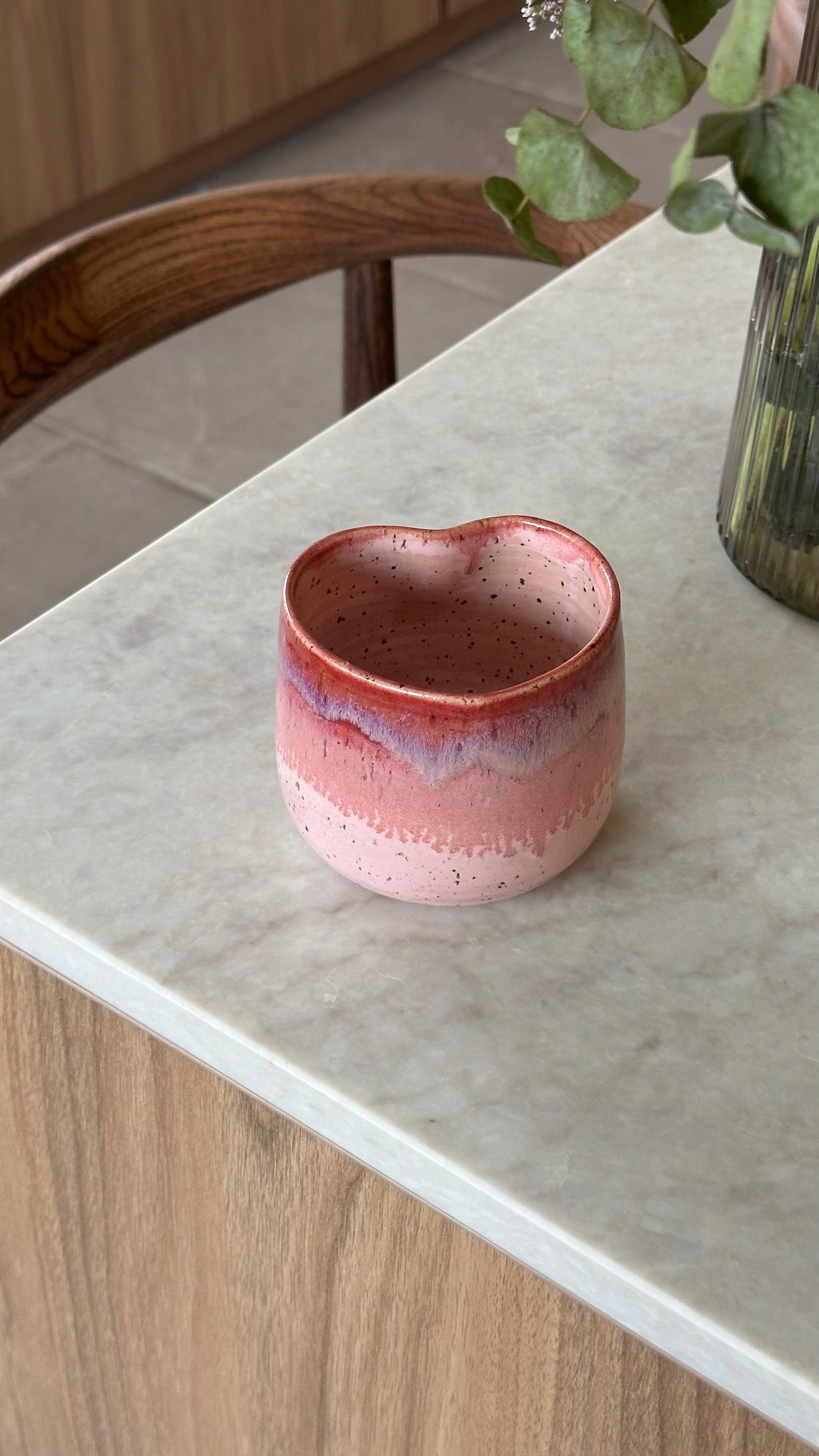 Mug coeur coulis framboise