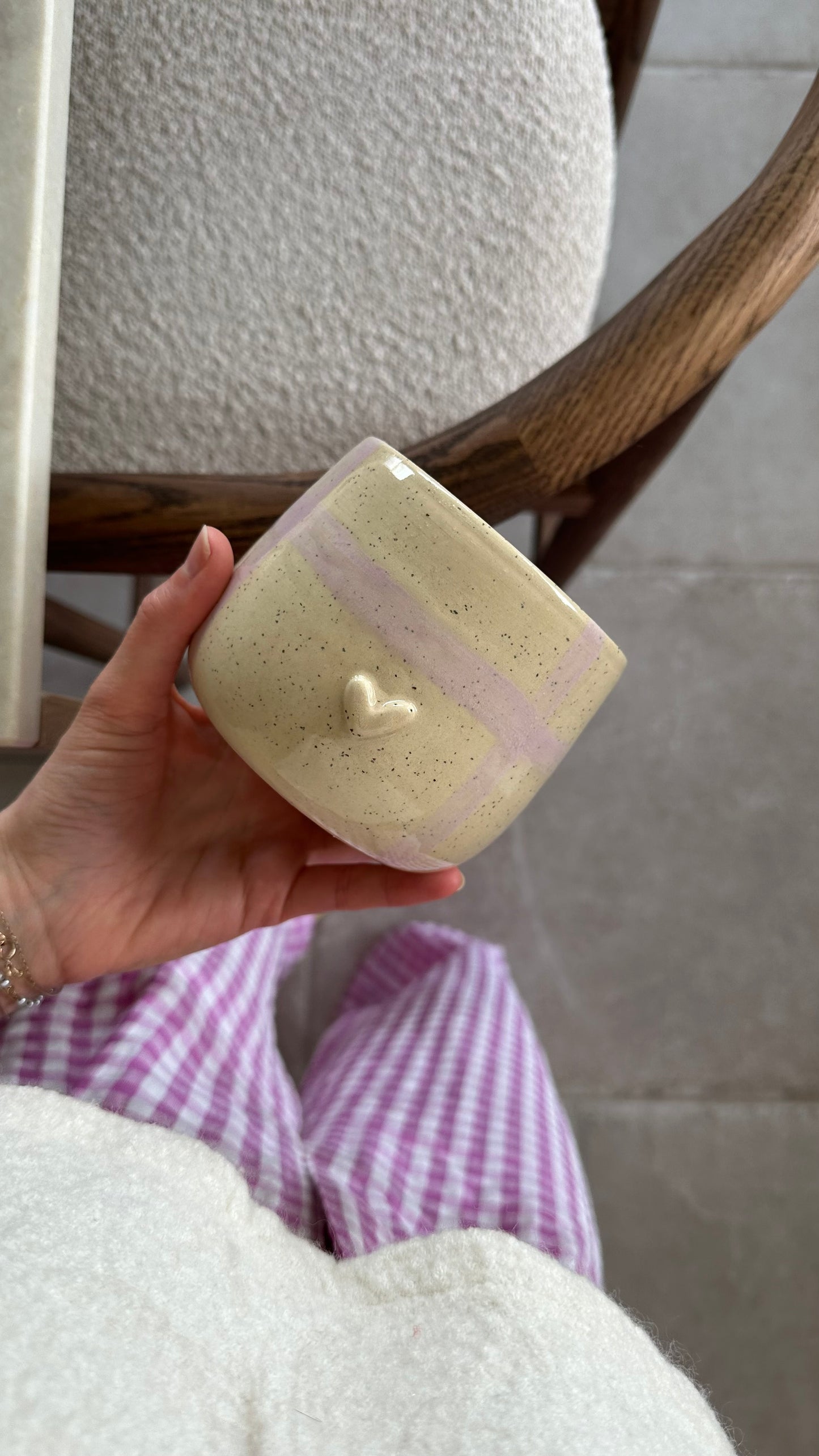 Mug petit cœur transparent