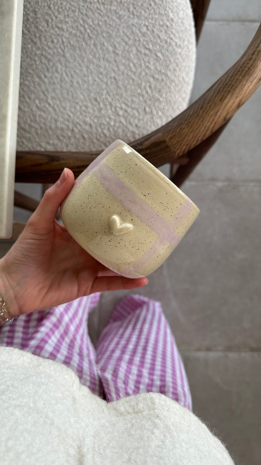 Mug petit cœur transparent