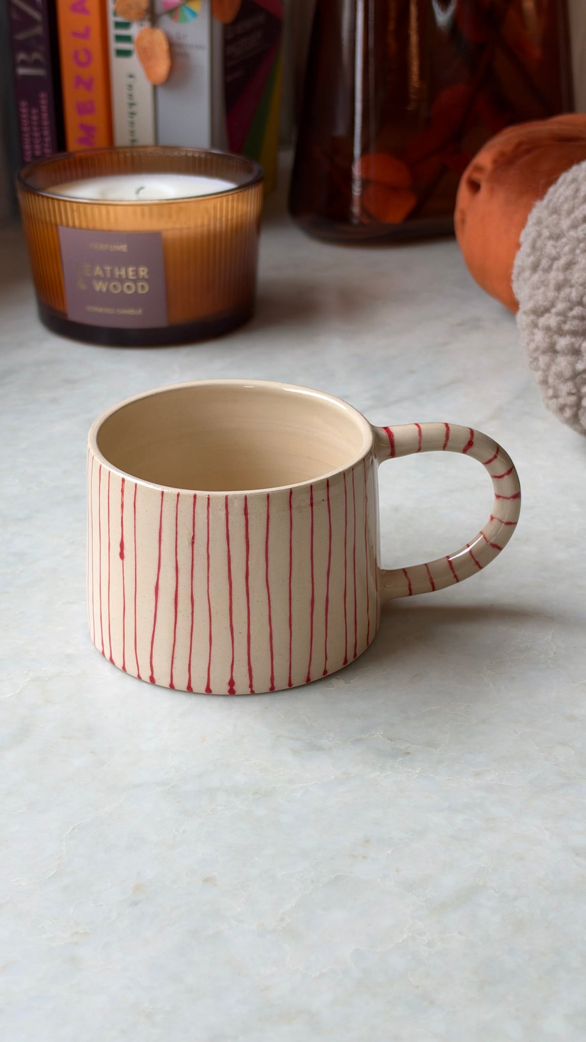 Mug lignes rouges