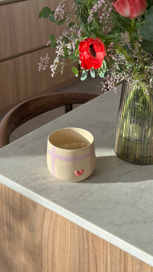 Mug petit cœur rose