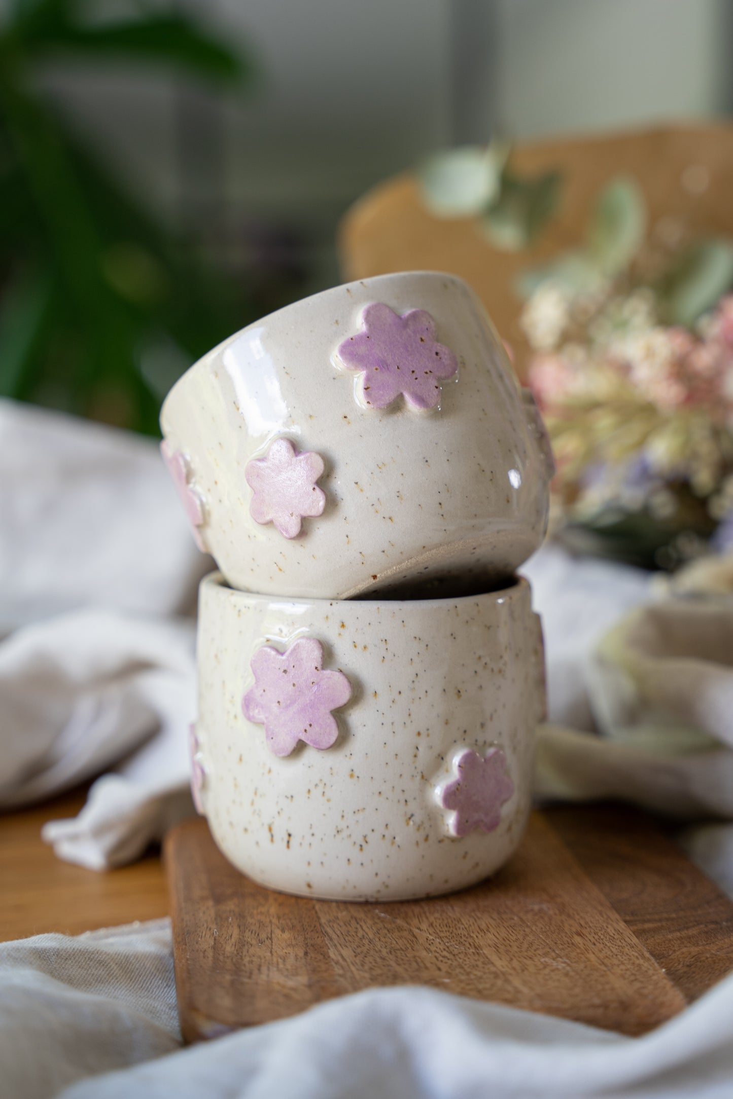 Mug fleurs lilas