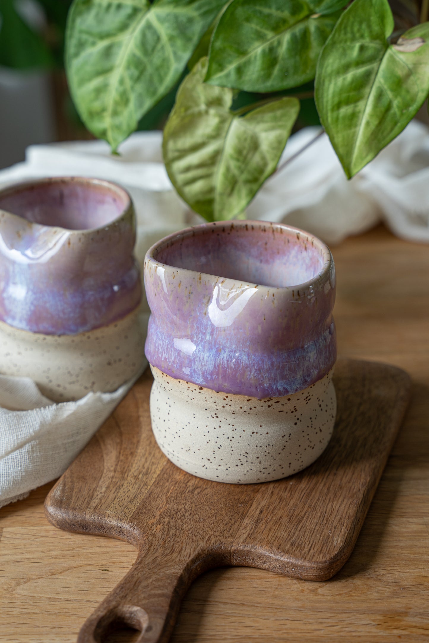 Mug bourrelets lilas SANS paille