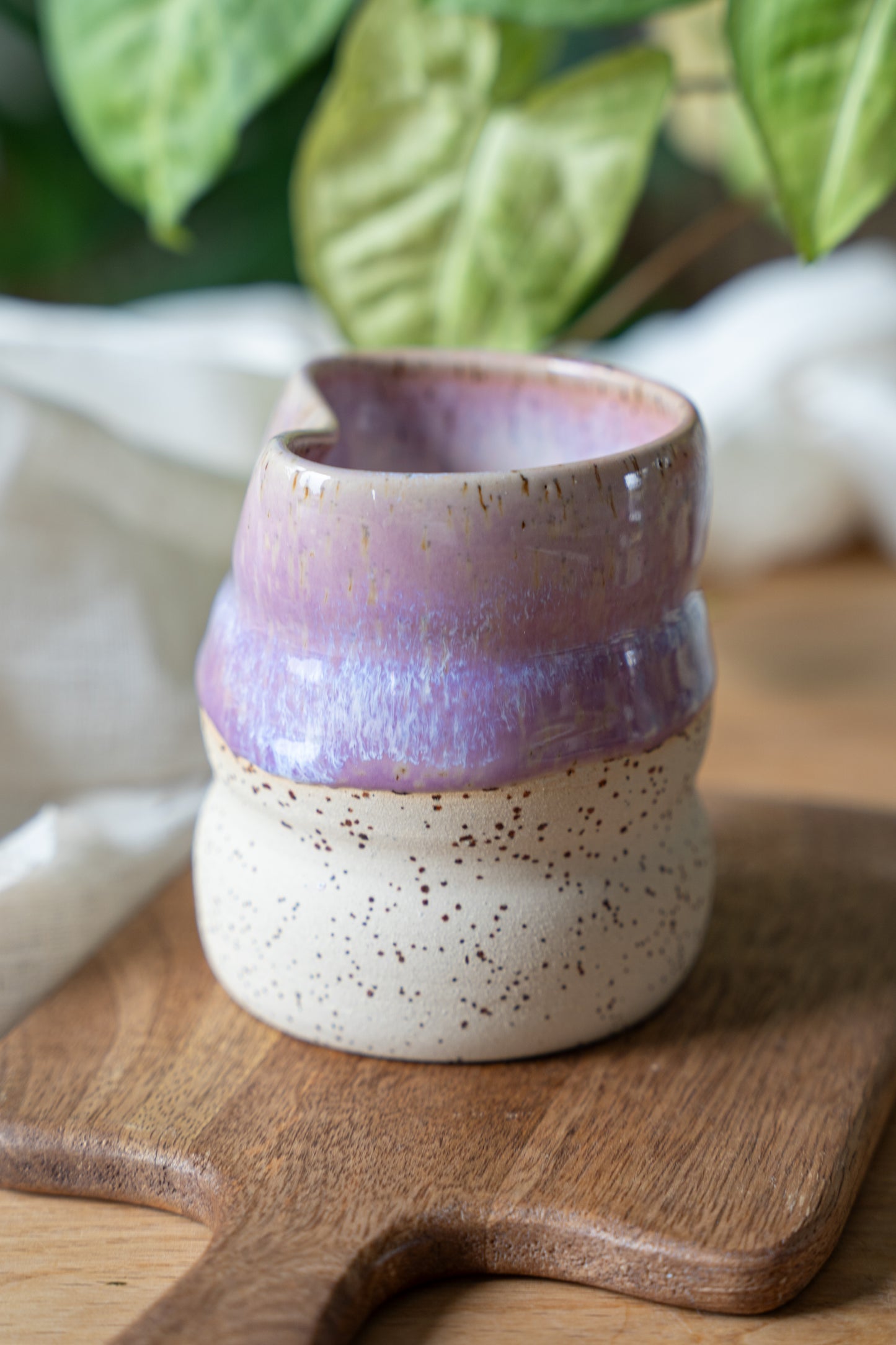 Mug bourrelets lilas SANS paille